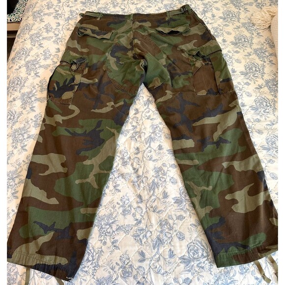 USMC Tropical Poplin Camouflage Combat Trousers Cargo Pockets - Picture 11 of 11